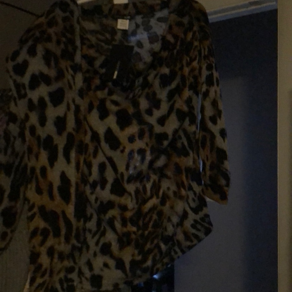 Leopard print leggings set